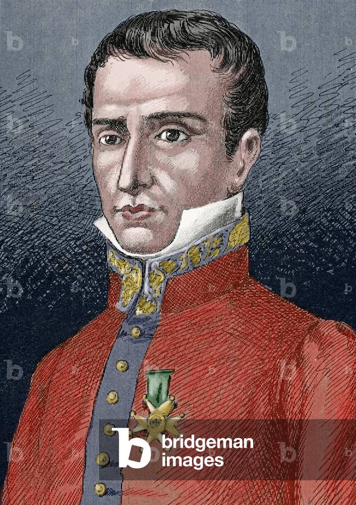 Jose Manso y Sola (1785-1863). General and Captain General of the Royal Army of Fernando VII and Elizabeth II (engraving)