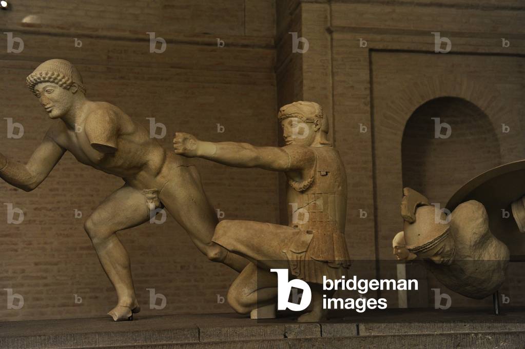 East Pediment's Group of the Temple of Aegina. Ca. 490 BC. Detail.