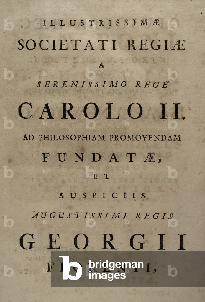 Isaac Newton (1642-1727). 1744 (engraving)