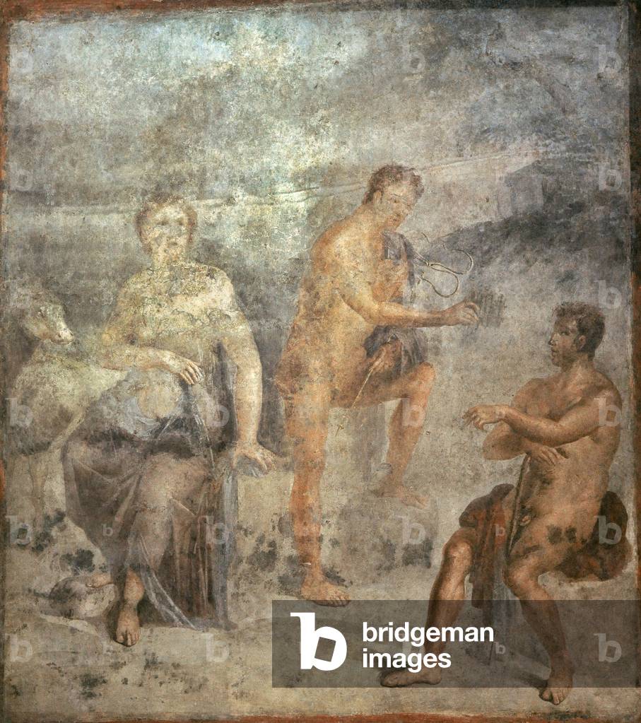 Io, Argo and Hermes, The Ekklesiasterion, Temple Isis, Pompeii, Italy