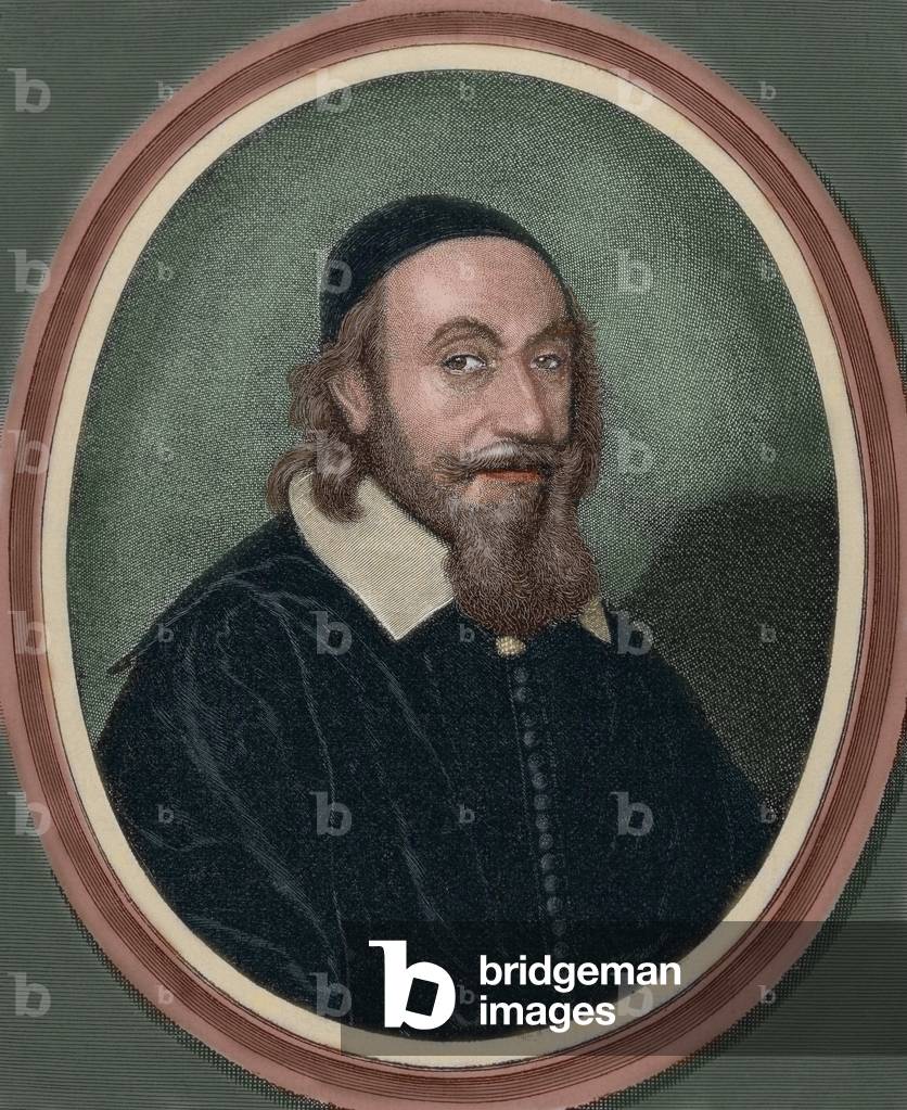 Axel Oxenstierna (1583-1654). Swedish statesman. Portrait. Engraving by J. Falck (colour engraving)