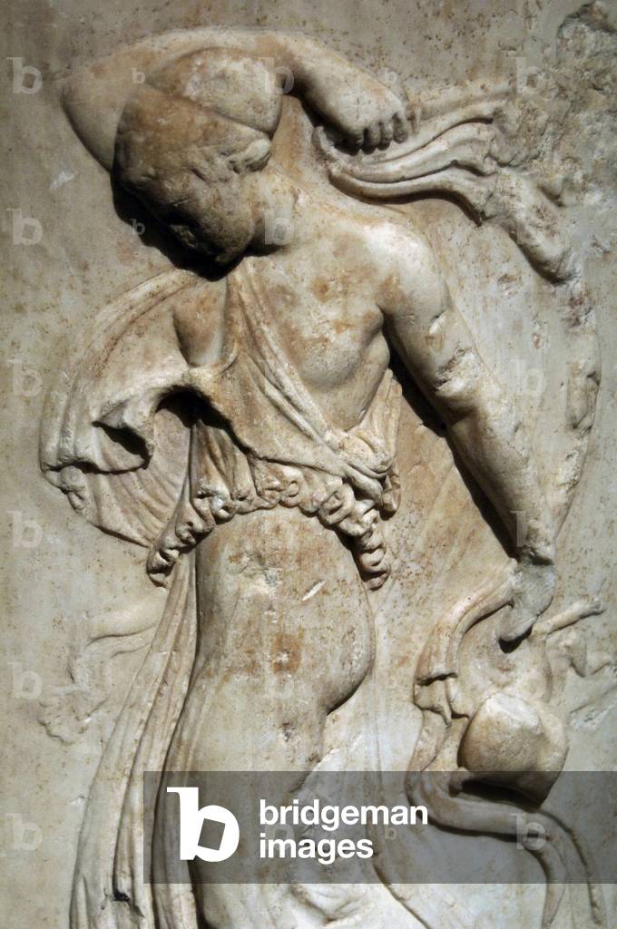 Base with maenads dancing.