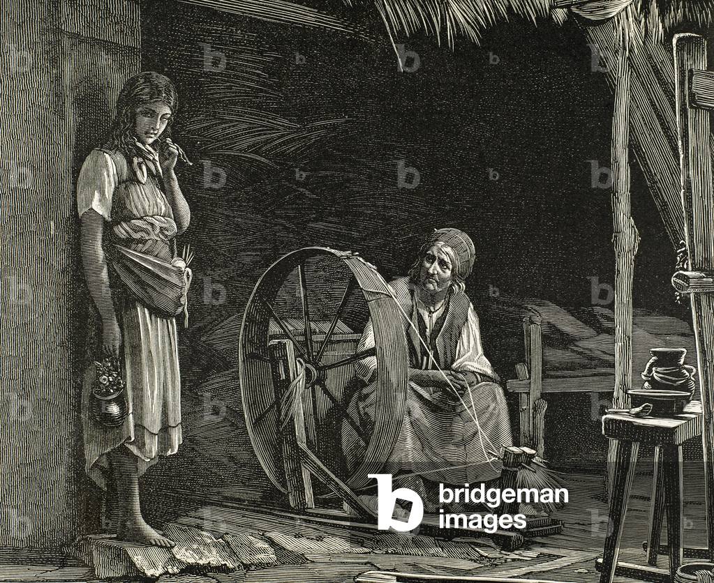 Reprimand. By Lemoj. Engraving published in El Universo Ilustrado, 1884.