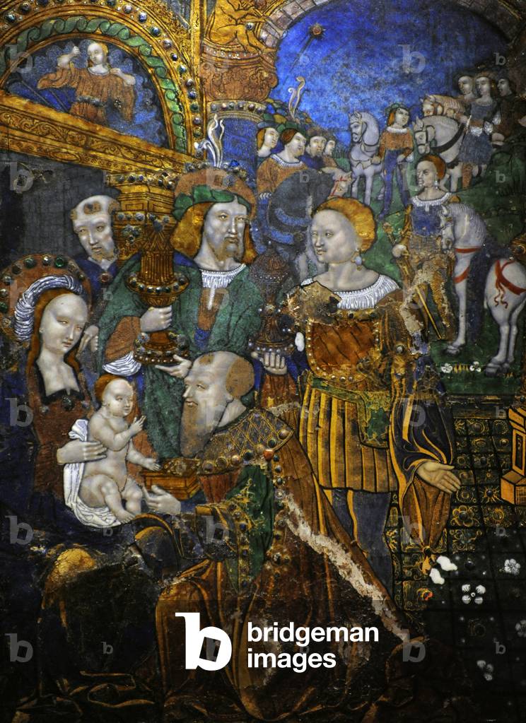 Plate with scene depicting The Adoration of the Magi, first third of 16th century