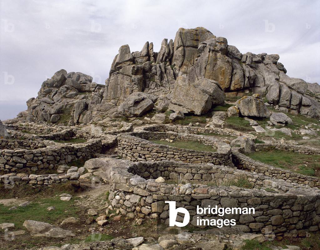 Spain. Galicia. A Coruna. Castro culture. Castro de Barona. Fort