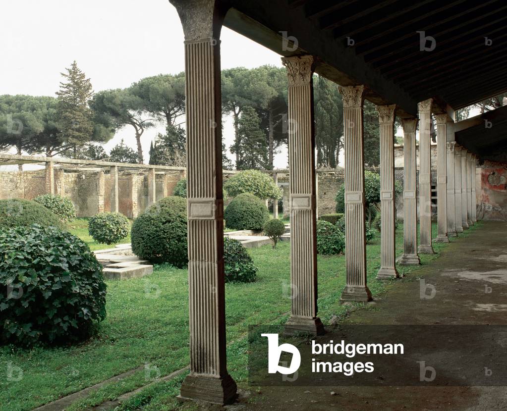 Italy. Pompeii.1st century AD. House of Julia. Garden.