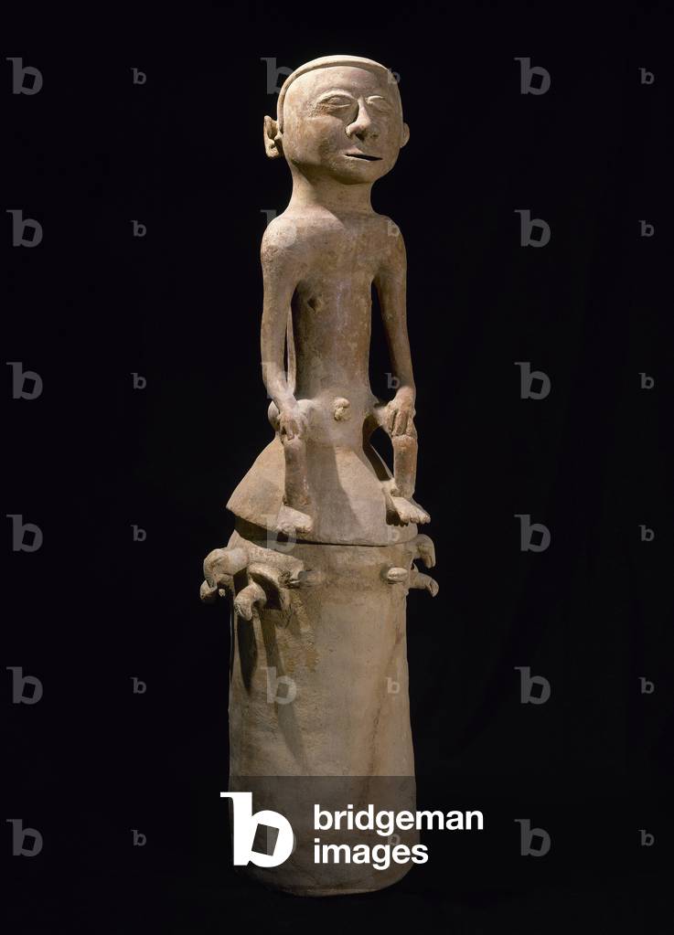 Tamalameque culture (200-600 / 16th century). Clay anthropomorphic figure. From Colombia.