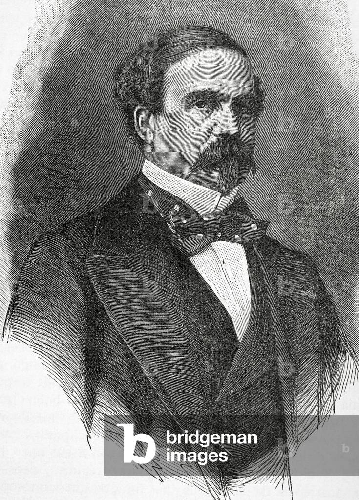 Portrait of Emilio Felix Fleury (engraving)
