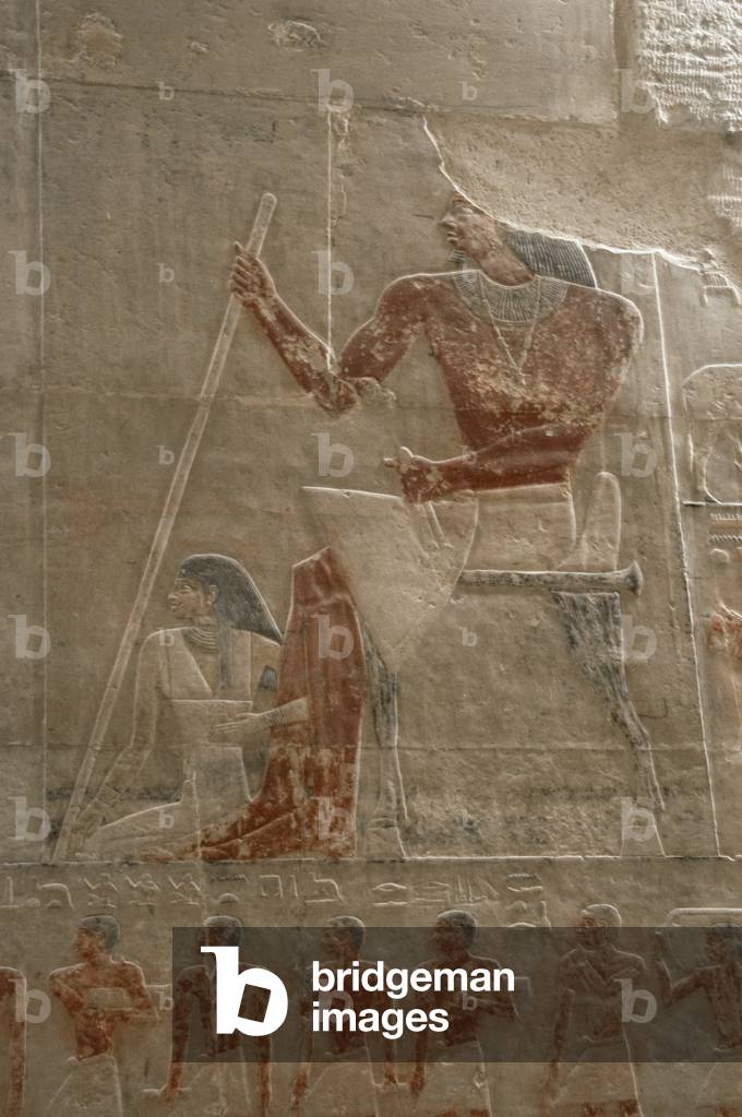 Egypt, Relief, The deceased and his wife, Mastaba of Ti, Egypt