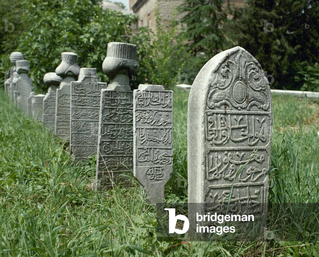 Turkey. Bursa. Muradiye Mosque. Royal cementery. Ottoman tombs.