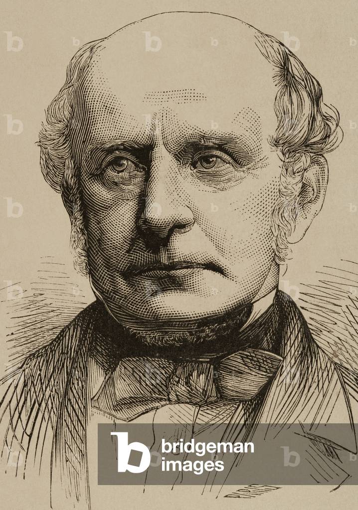 Sir Alexander Cockburn (1802-1880). Engraving.
