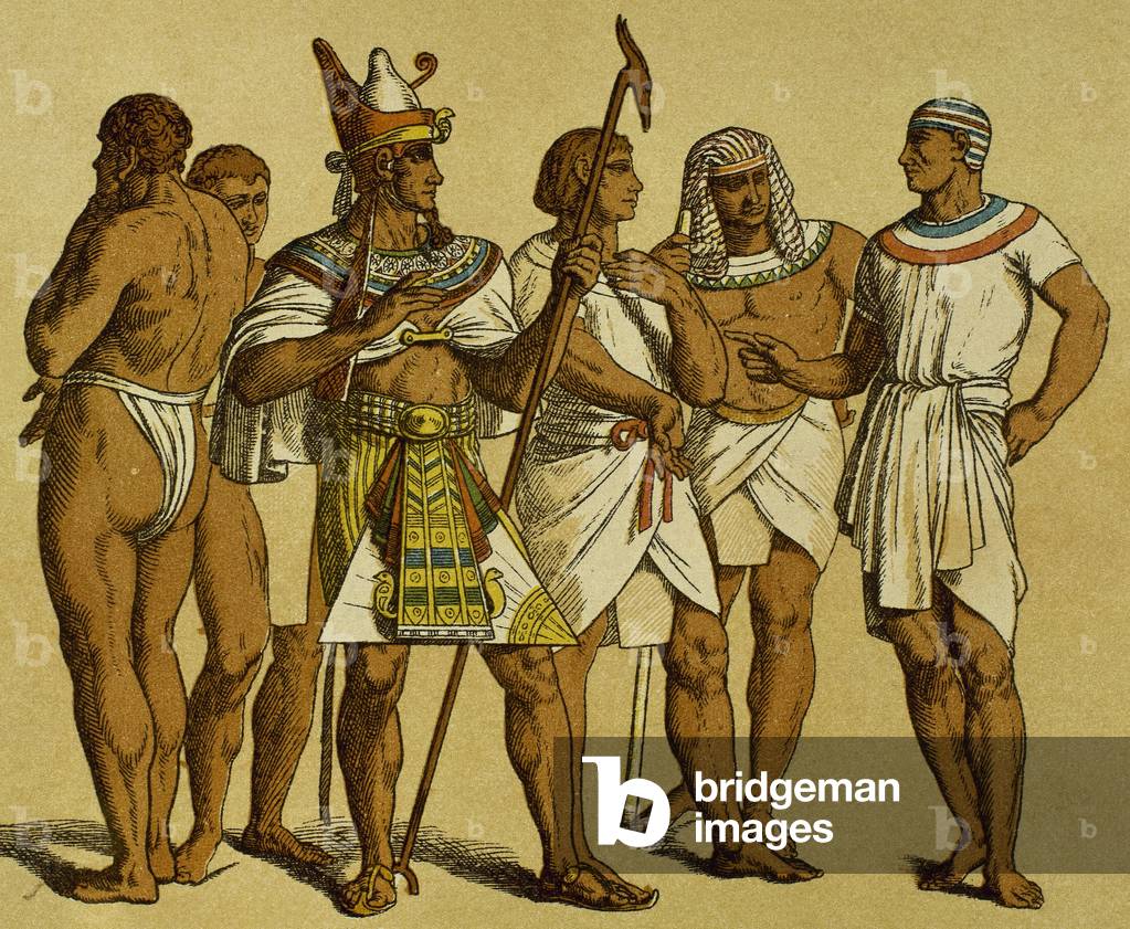 Egypt, Pharaoh with public servants