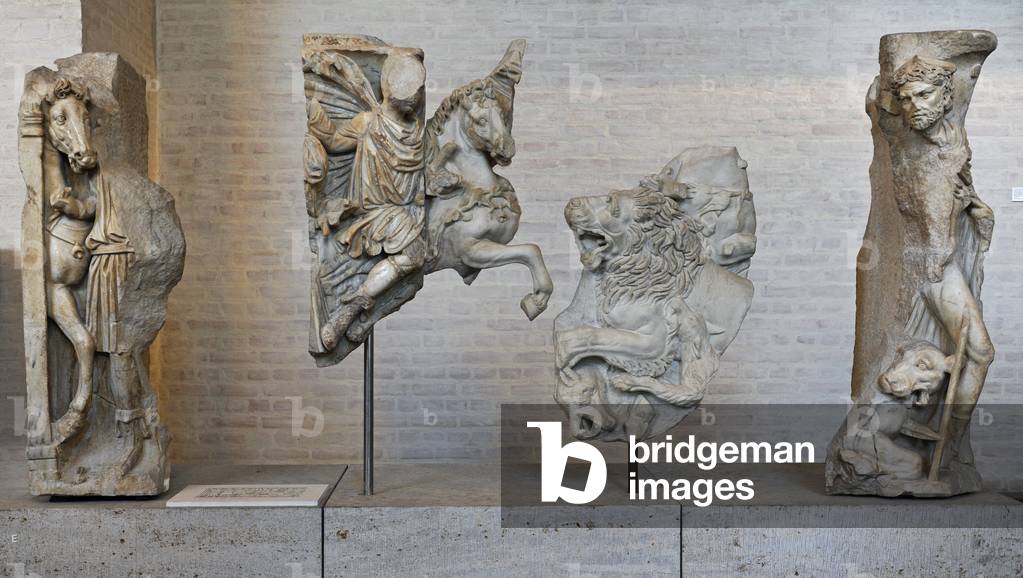 Fragment of a sarcophagus. About 270 AD.