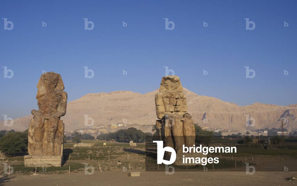 Colossi of Memnon. Luxor. Egypt.