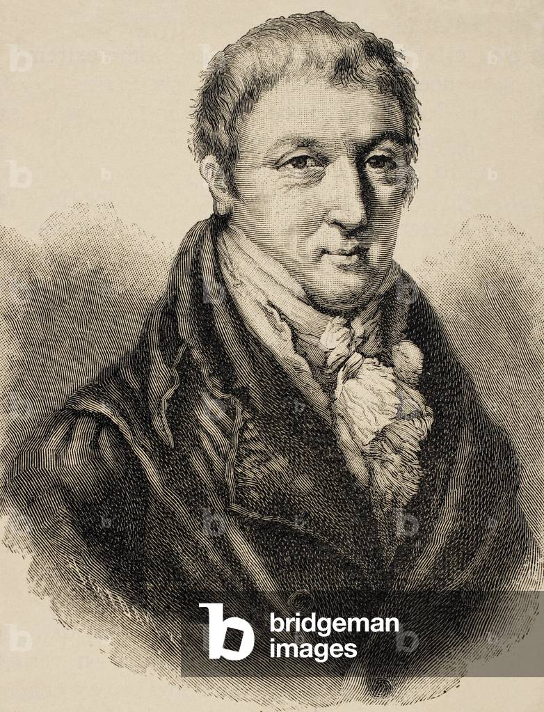 Karl Ludwig von Haller (1768 -1854). Was a Swiss jurist. Engraving.