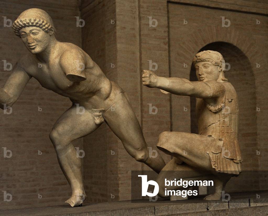 East Pediment's Group of the Temple of Aegina. Ca. 490 BC. Detail.