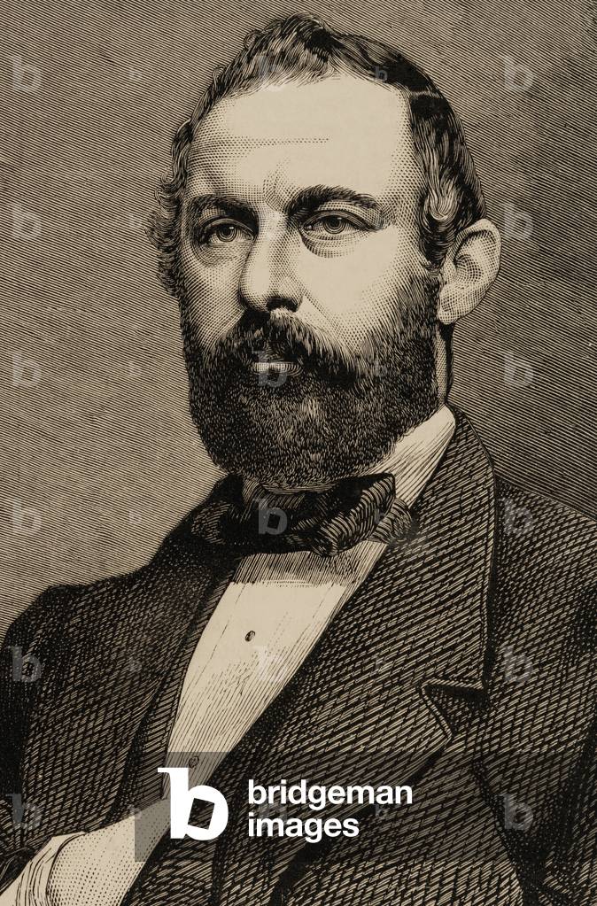 Charles XV of Sweden (1826-1872). Engraving.