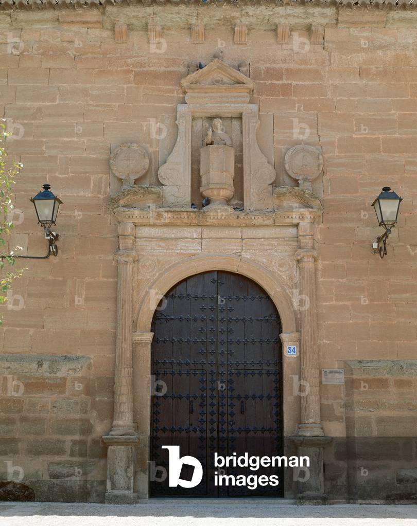 Spain. Castile-La Mancha. Villanueva de los Infantes. Church of Saint Dominic. 17th century. Facade.