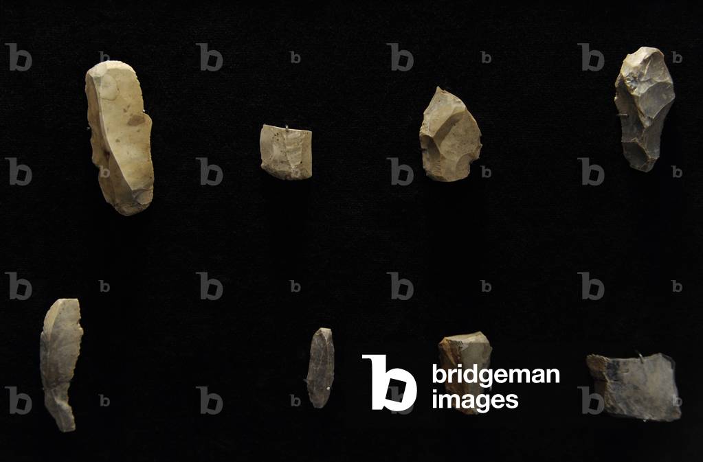 Paleolithic. Baltic area. Europe. Settlements of the first reindeer hunters. Lithic industry.