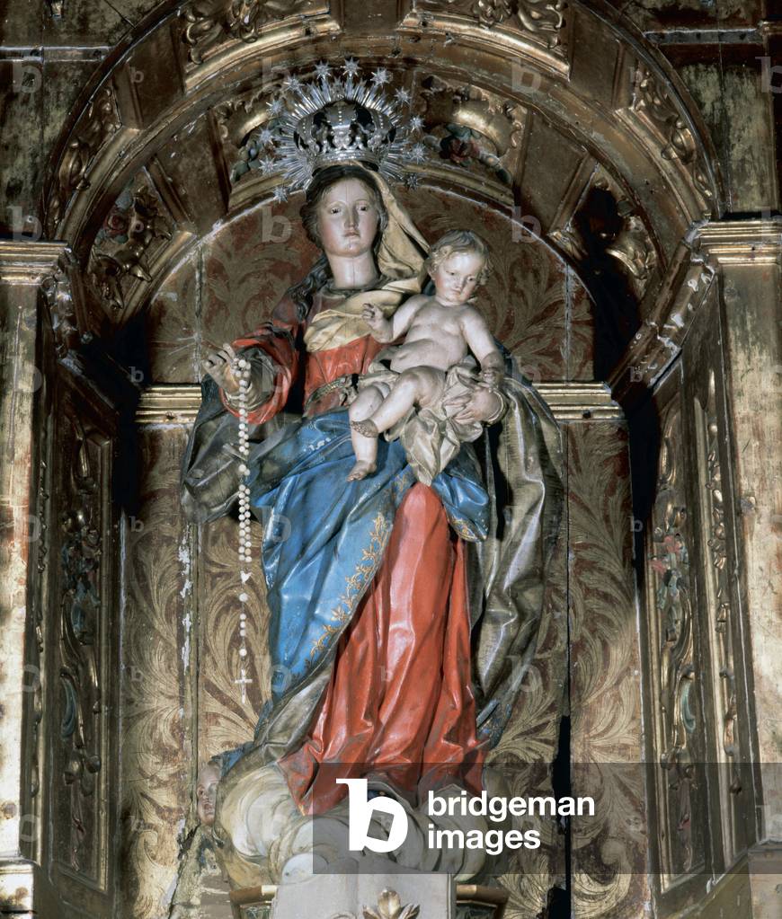 Our Lady of the Rosary. Baroque. Church of Saint Peter the Apostle. Spain.