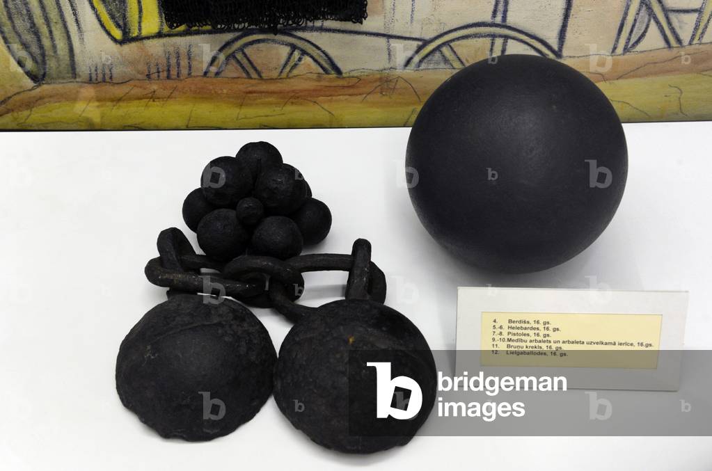 Projectile. Cannonballs. Modern Age. Artillery. 16th century.
