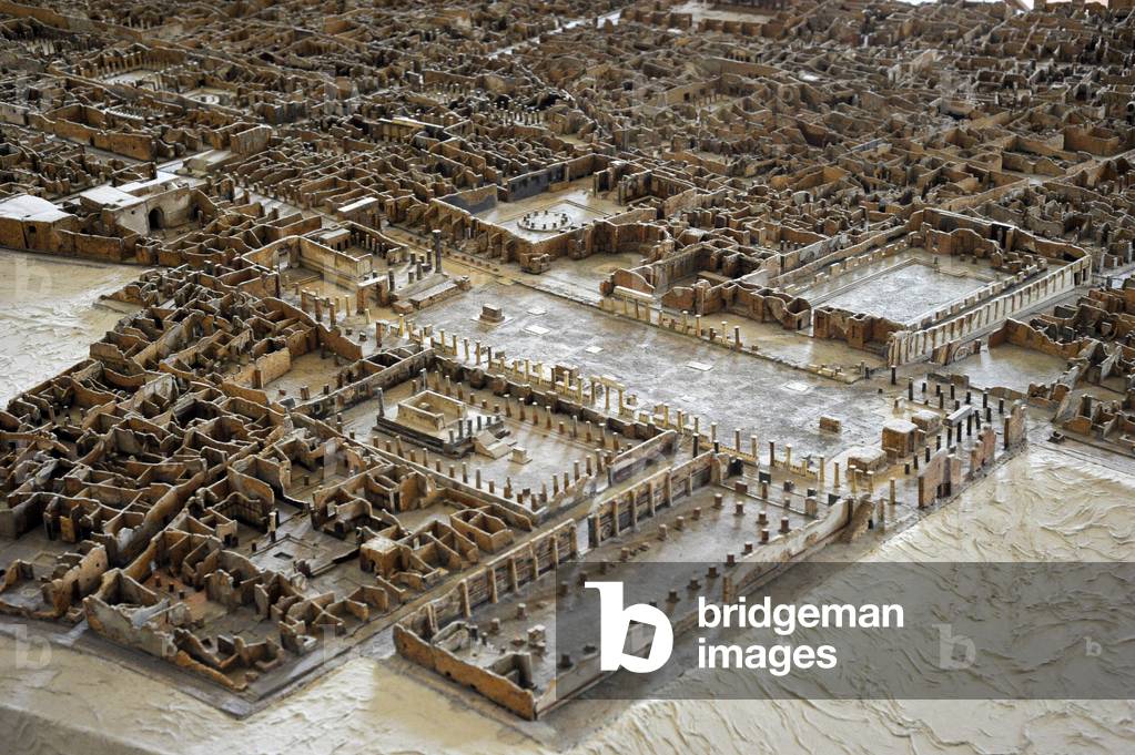 Plastic model of Pompeii (1:100), 1861-79