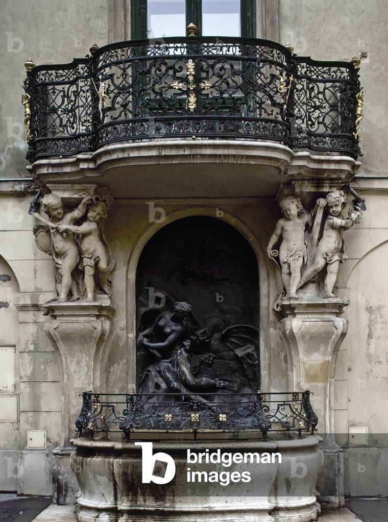 Andromeda Fountain, 1741, by Georg Raphael Donner (1693-1741). Old Town Hall. Vienna. Austria.