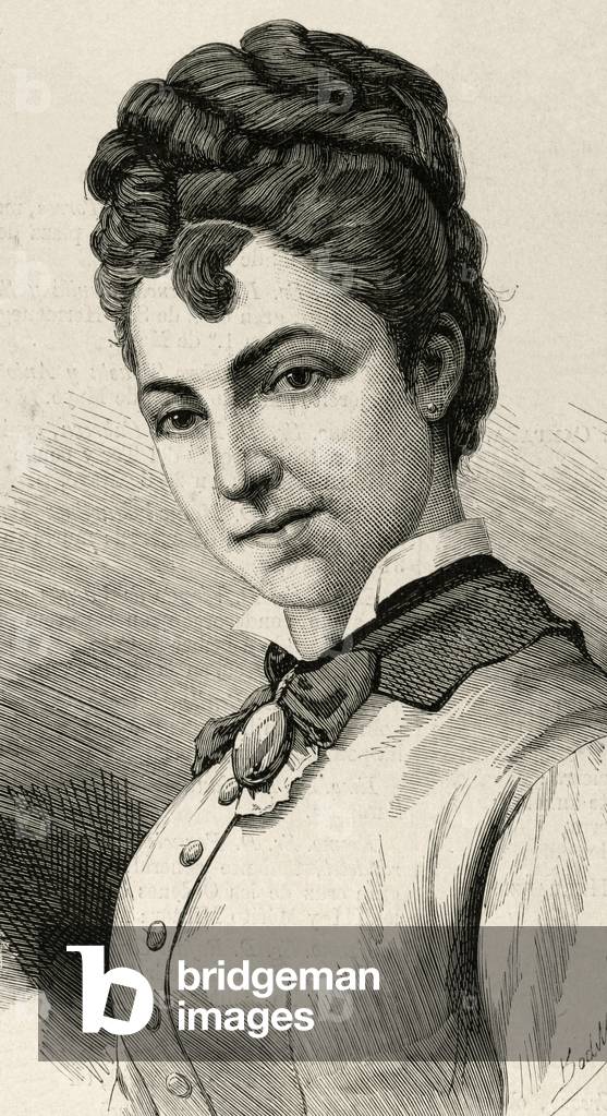 Erminia Borghi-Mamo (1855-1941).  Engraving.