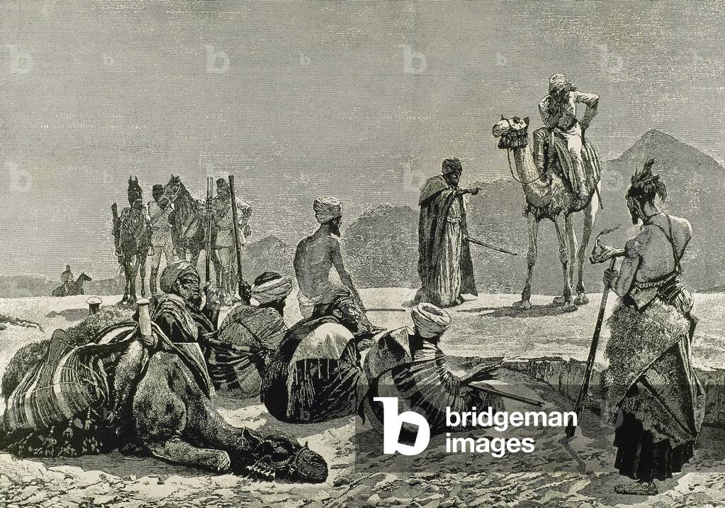 Charles George Gordon (1833-1855), A British exploration by Sudan (engraving)