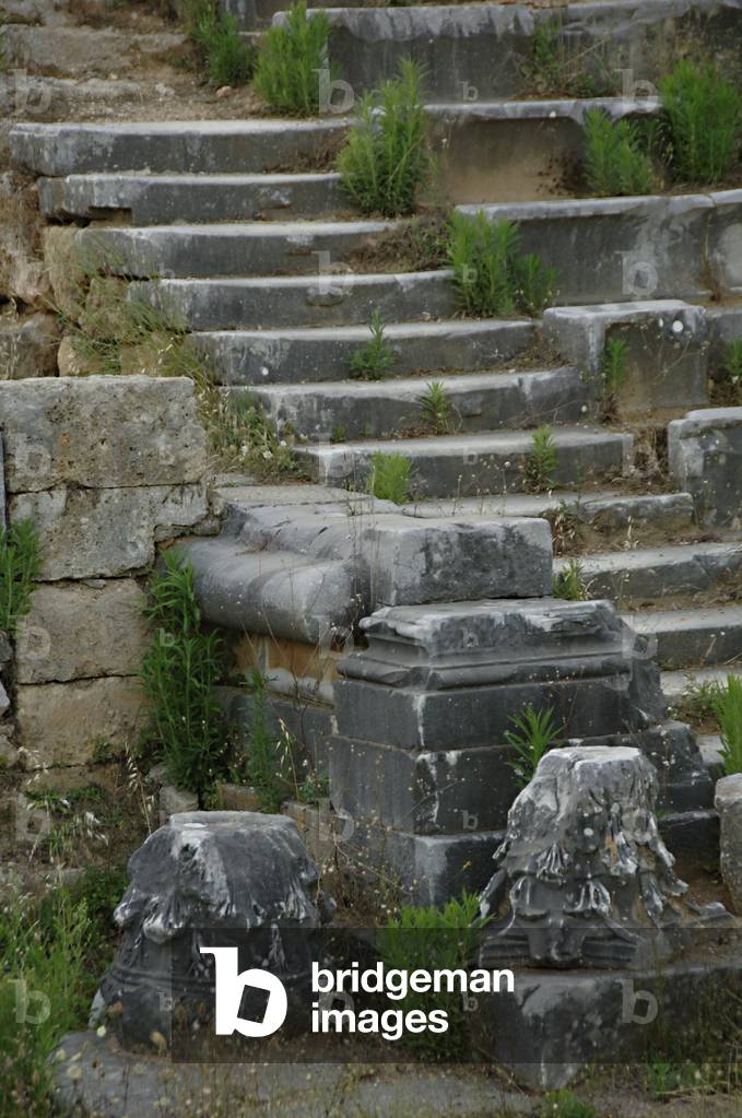 Greece. Sparta. Roman Theater. 30-20 BC. Ruins.