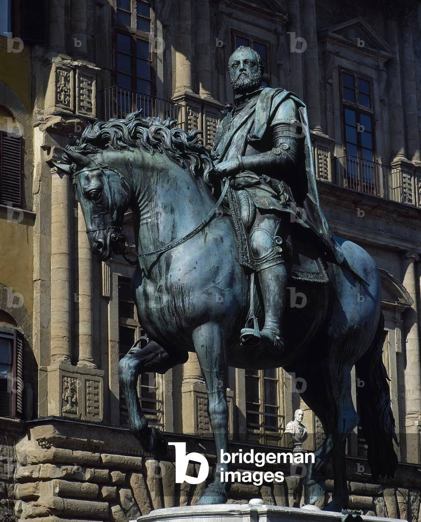 Cosimo I de Medici (1519-1574), Grand Duke of Tuscany and Duke of Florence, Monument, Florence, Italy,