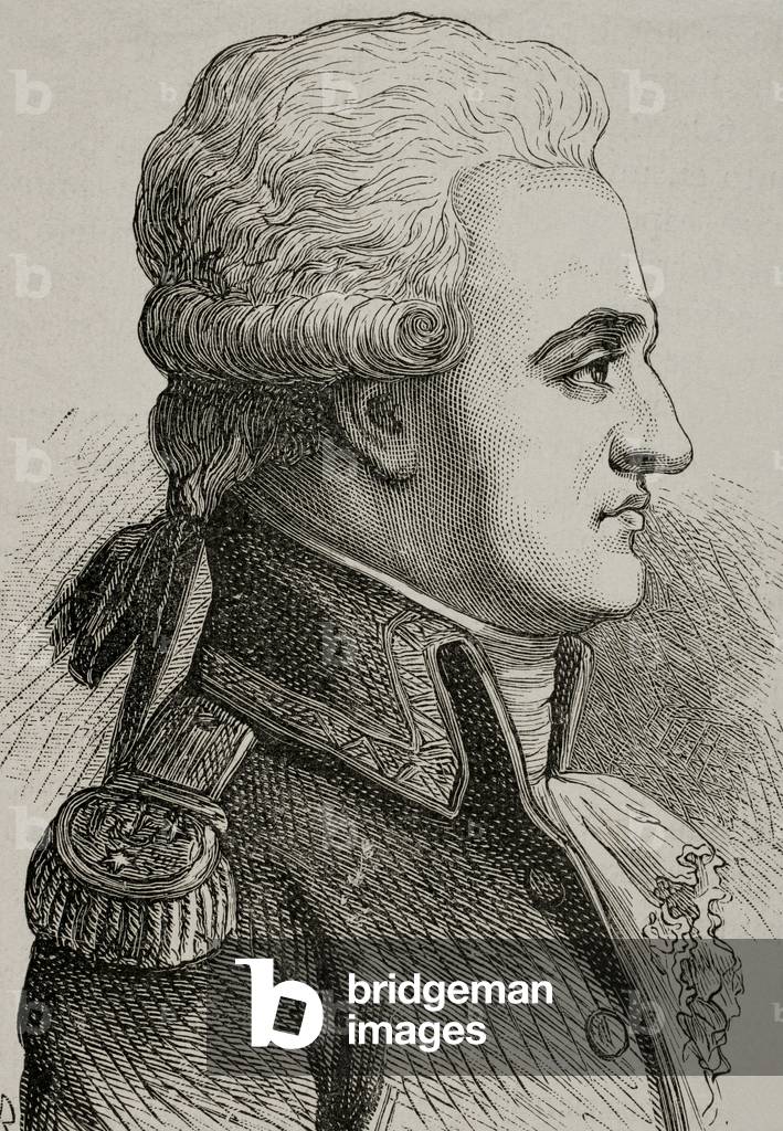 Portrait of Pierre Charles Silvestre de Villeneuve (engraving)