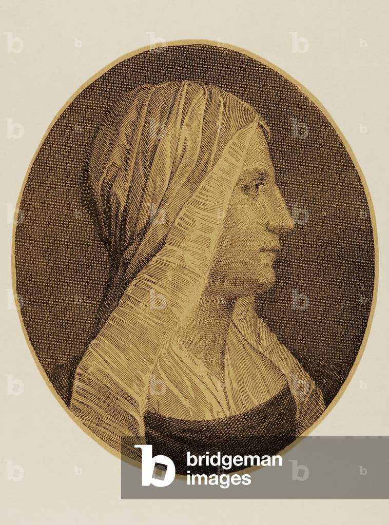 Vittoria Colonna (1490-1547). Engraving.