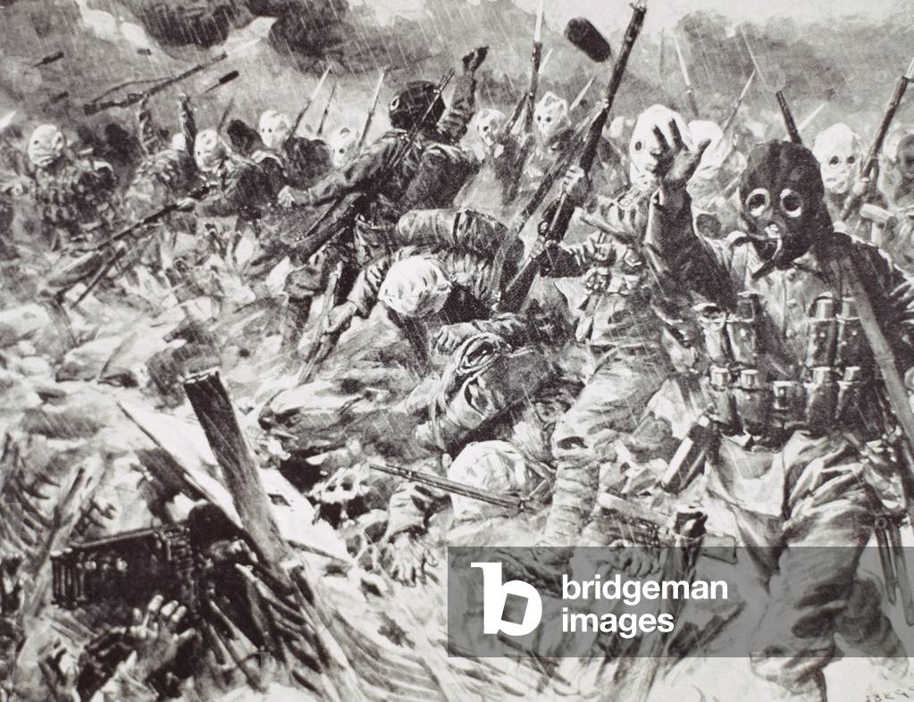 First World War.  Gas masks.