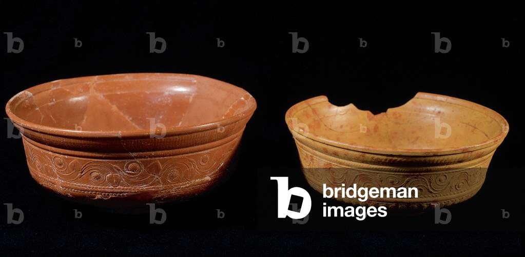 Roman Art. Terra Sigillata. National Museum of Art. Merida. Spain.