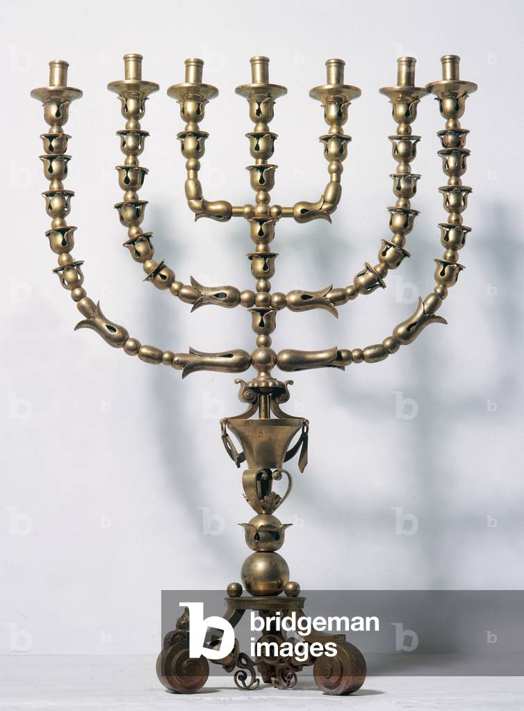 Menorah. Sephardic Museum. Toledo. Spain.