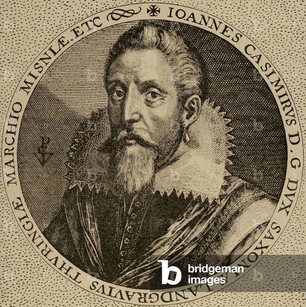 John Casimir, Count Palatine of Simmern (1543-1592). Engraving.