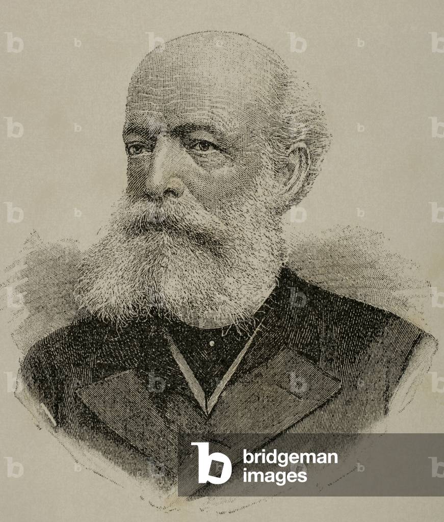 August Kekule (1829-1896) (engraving)