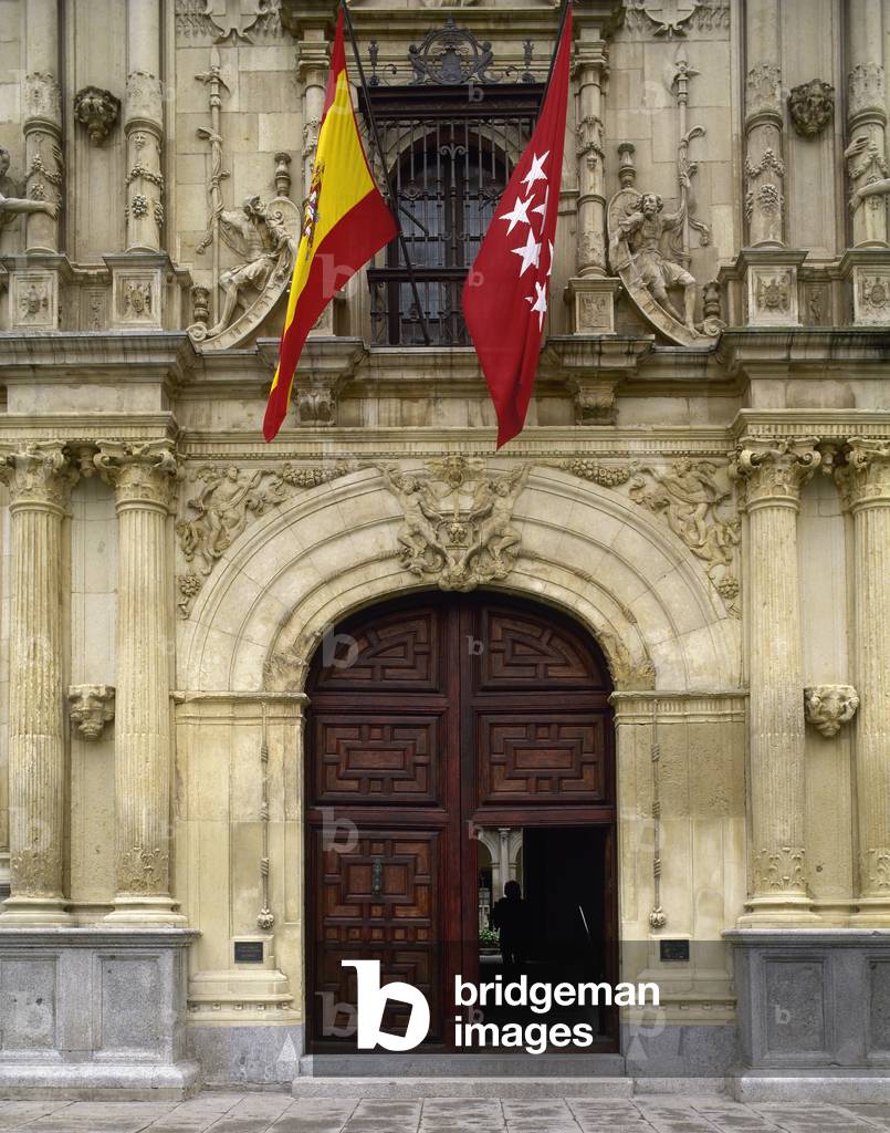 Spain, Alcala de Henares. University or College of San Ildefonso. Main facade, doorway. 16th century.