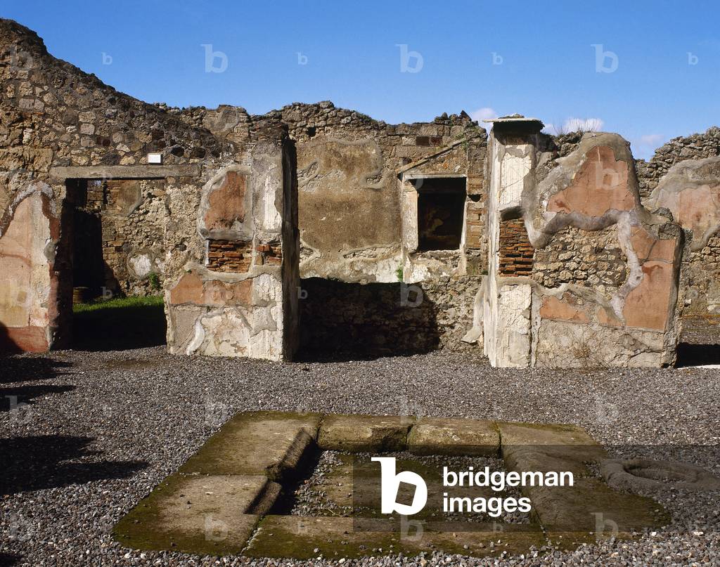 Italy. Pompeii. The House of Adonis. Atrium.