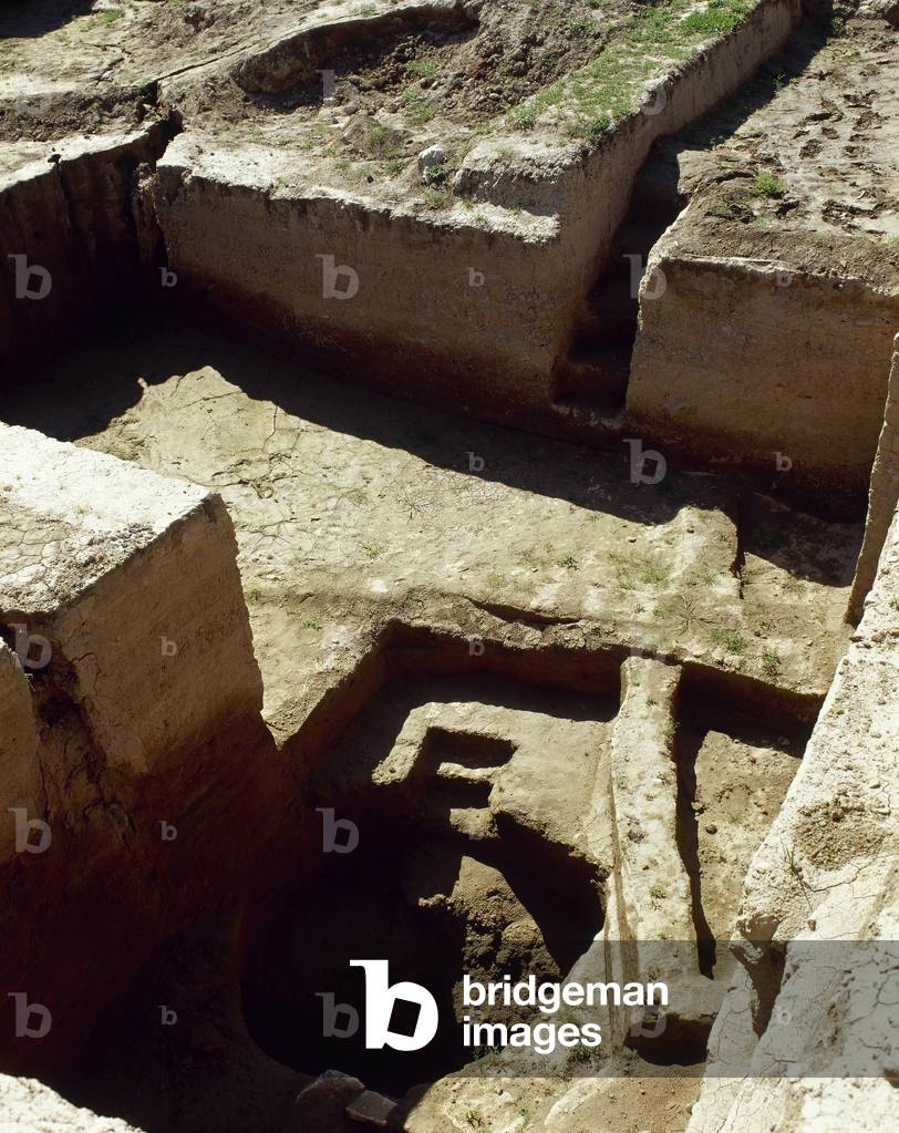 Mesopotamia, Bronze Age, Mari (modern Tell Hariri), Ancient Semitic city, Ruins, Syria (photo)