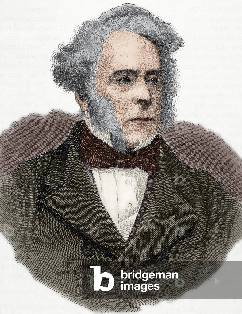 Henry John Temple, (1784-1865), British statesman, Portrait (colour engraving)