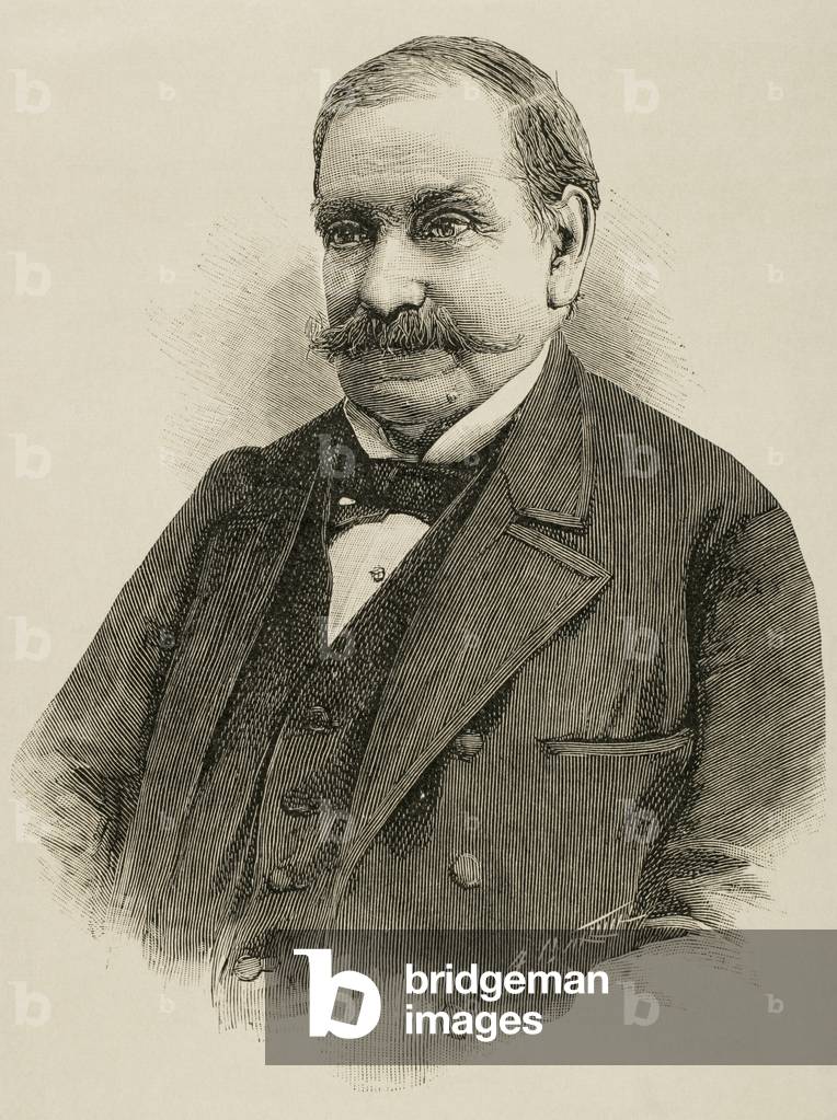 Demerio de los Rios (1827-1892). Spanish architect. Engraving.