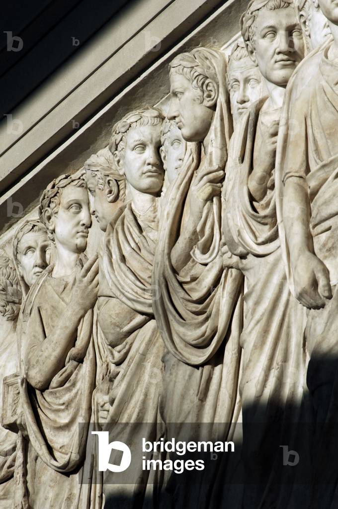 Ara Pacis Augustae. Processional frieze. Detail. Relief. North side.