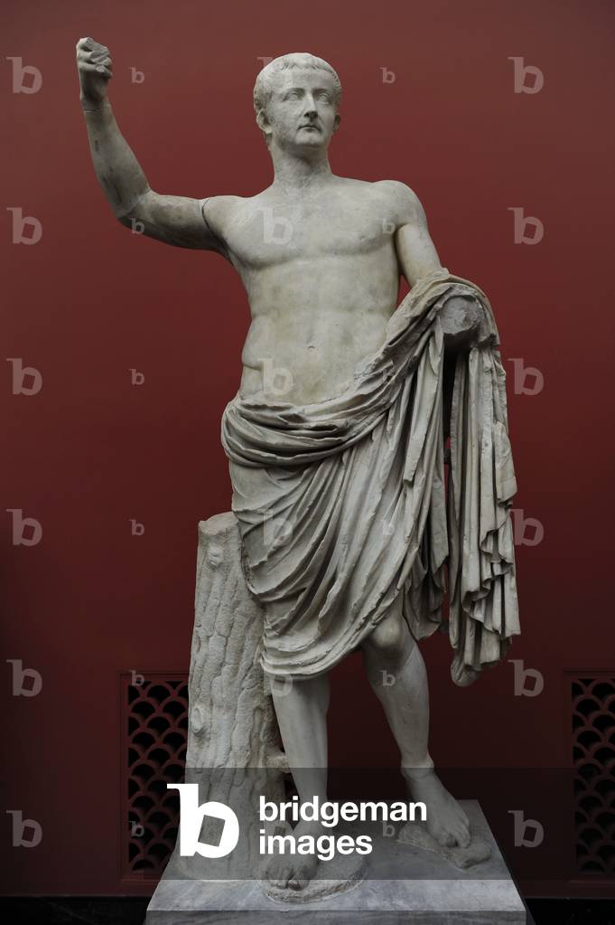 Tiberius (42 BC-37 AD). Roman Emperor.  Bust (marble)