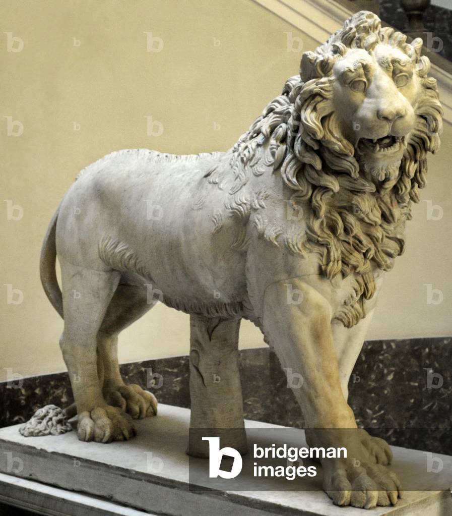 Statue of lion, Early 2nd century AD, From a funerary monument, Italy