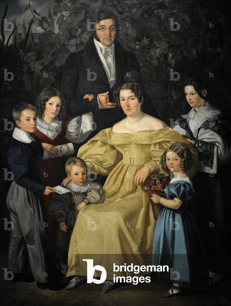 The Werbrun Family, 1834, by Simon Meister (1796-1844).