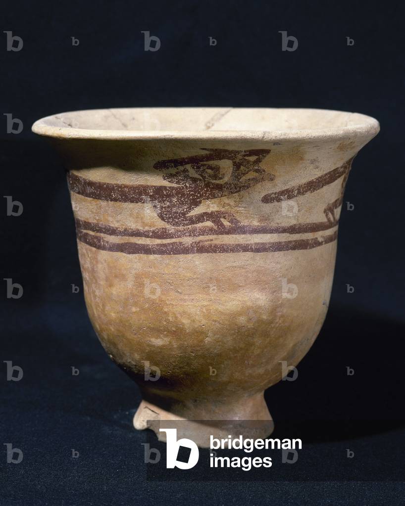 Pre-Incan. Negative Carchi culture. 850-1500 AD. Ceramic vessel. From Ecuador.