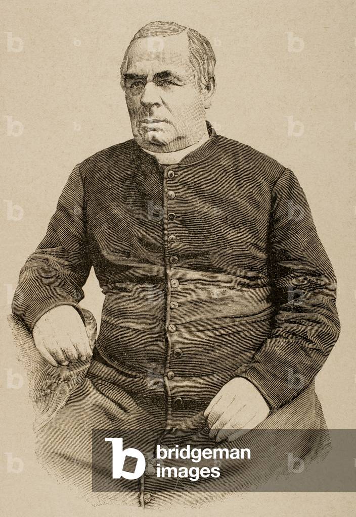 Sebastian Kneipp (1821-1897). Engraving. Germany