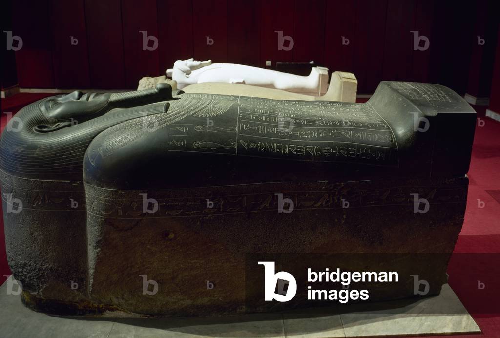 Sarcophagus of Tabnit. Egyptian king of Sidon. Egypt.